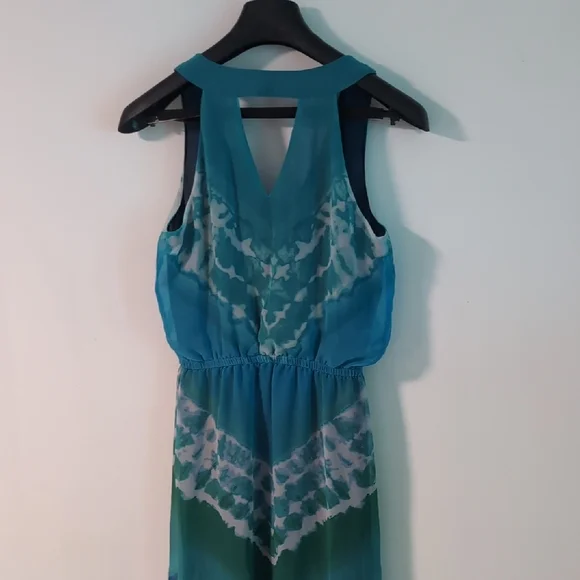 Banana Republic Blue Sleeveless Halter Maxi Dress - Picture 5 of 5